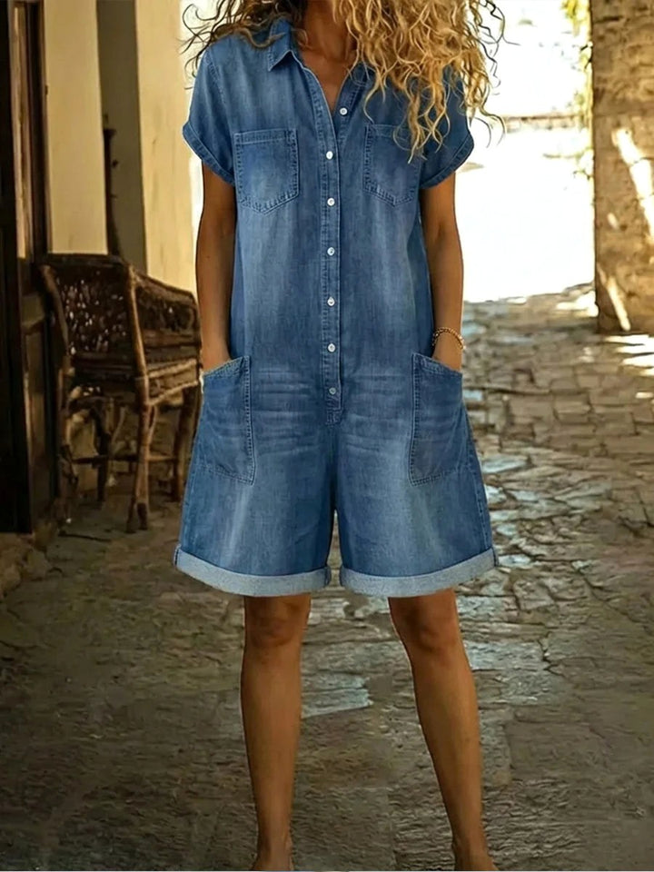 Elvora | Women's Classic Denim Two-Piece Set - image 1
