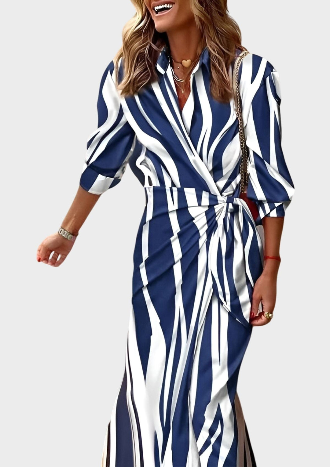 Everly | Women's Elegant Wrap Dress With Print - image 10