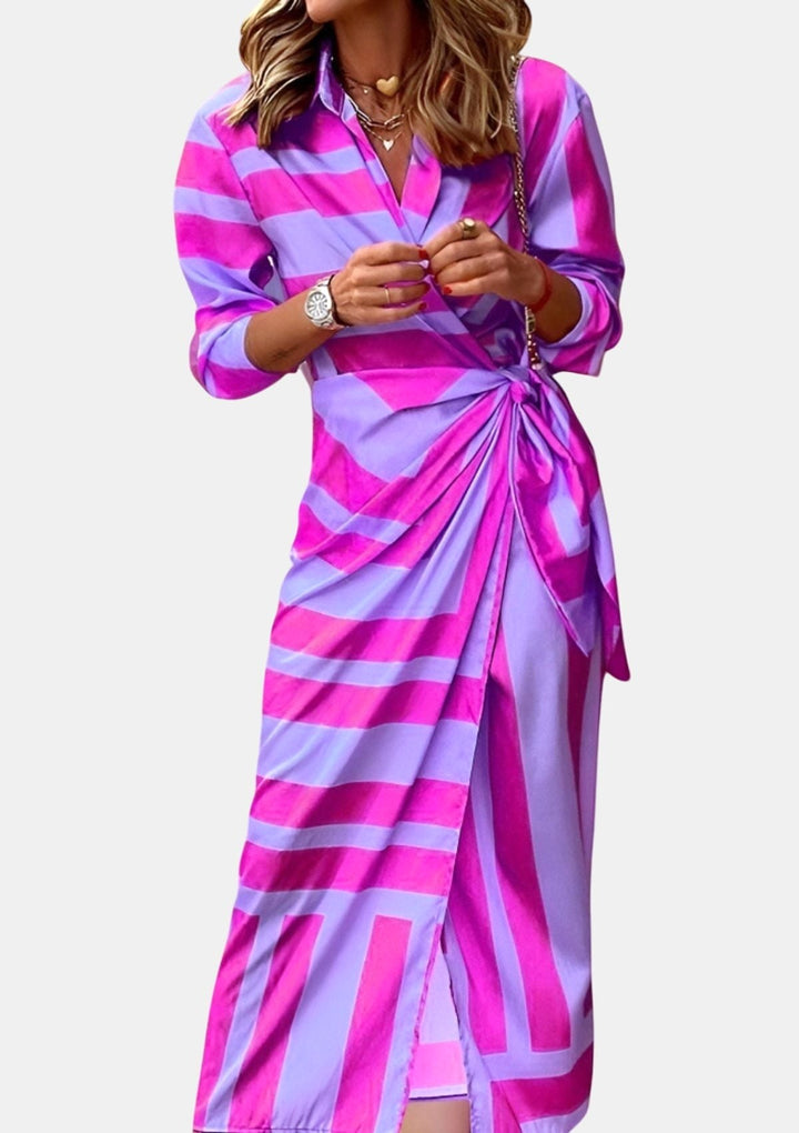Everly | Women's Elegant Wrap Dress With Print - image 12