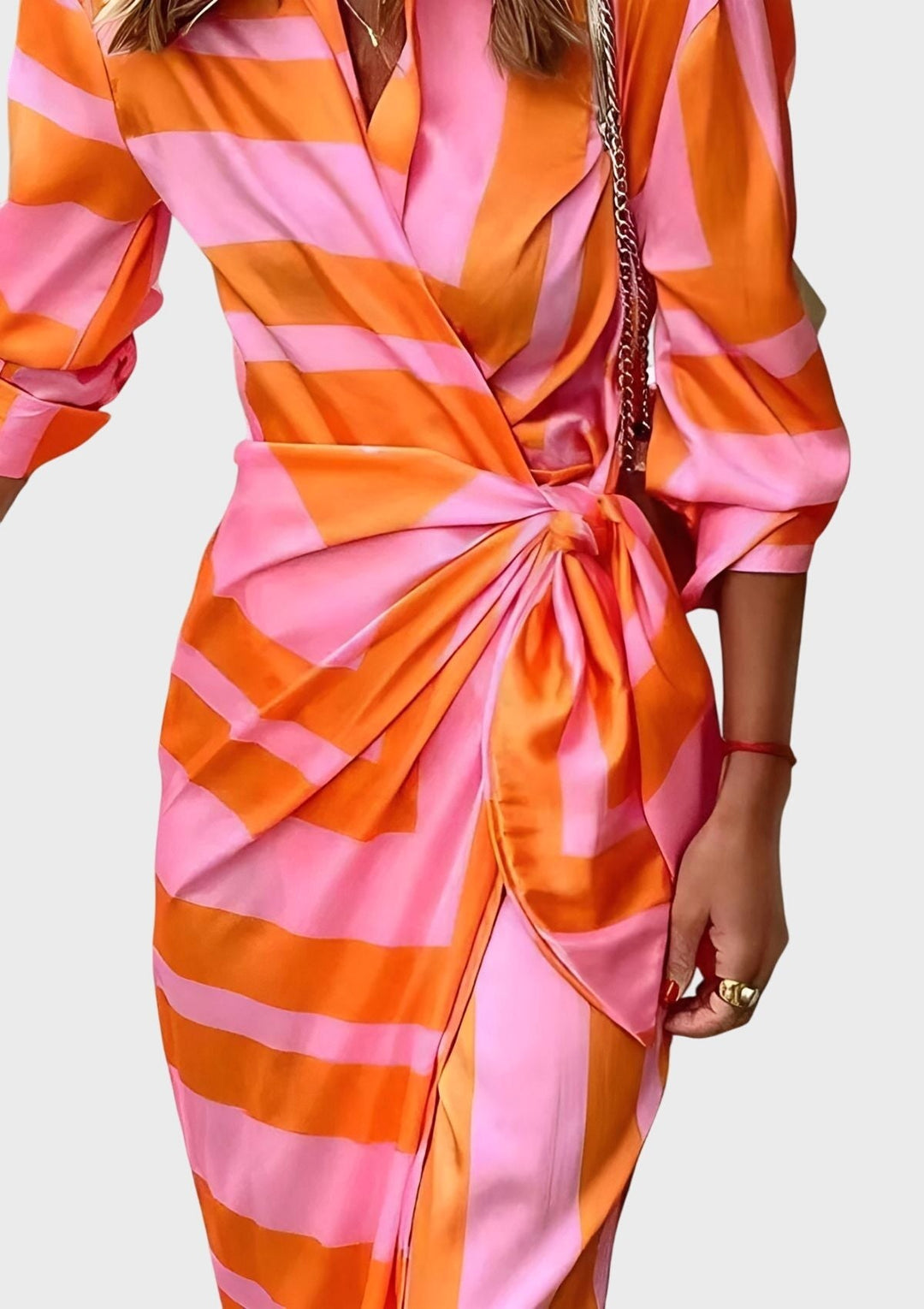 Everly | Women's Elegant Wrap Dress With Print - image 6