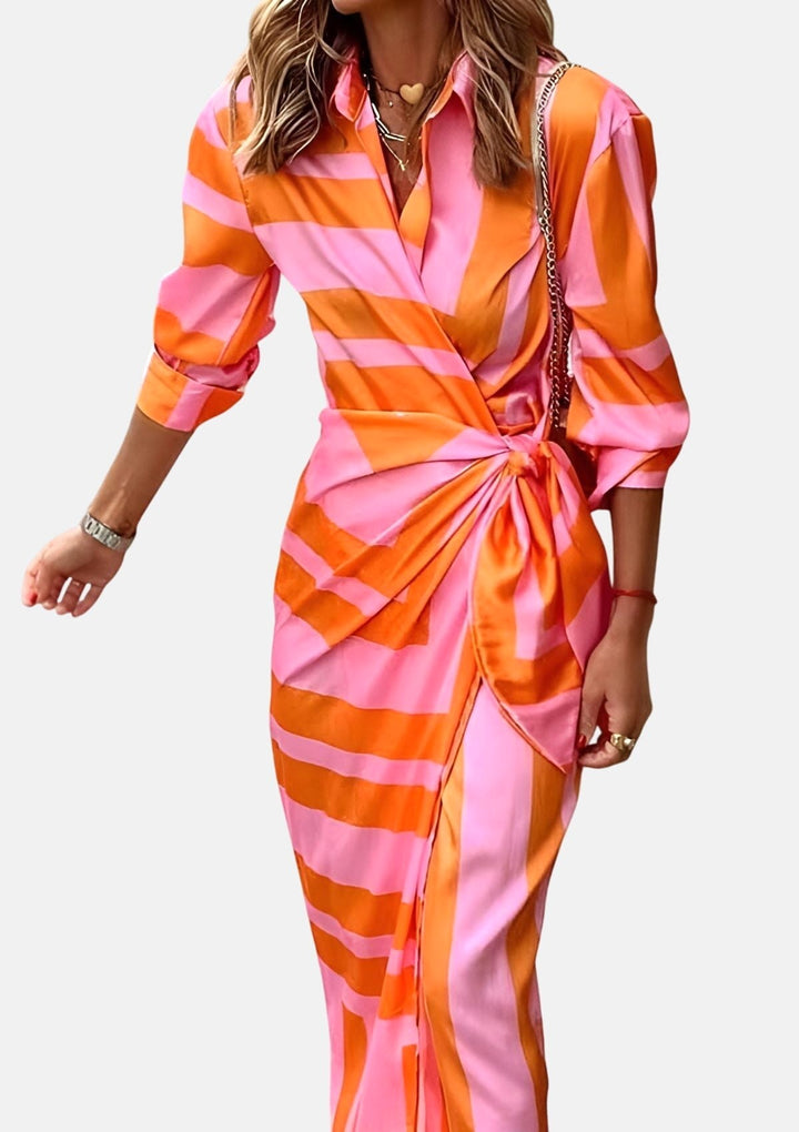 Everly | Women's Elegant Wrap Dress With Print - image 8