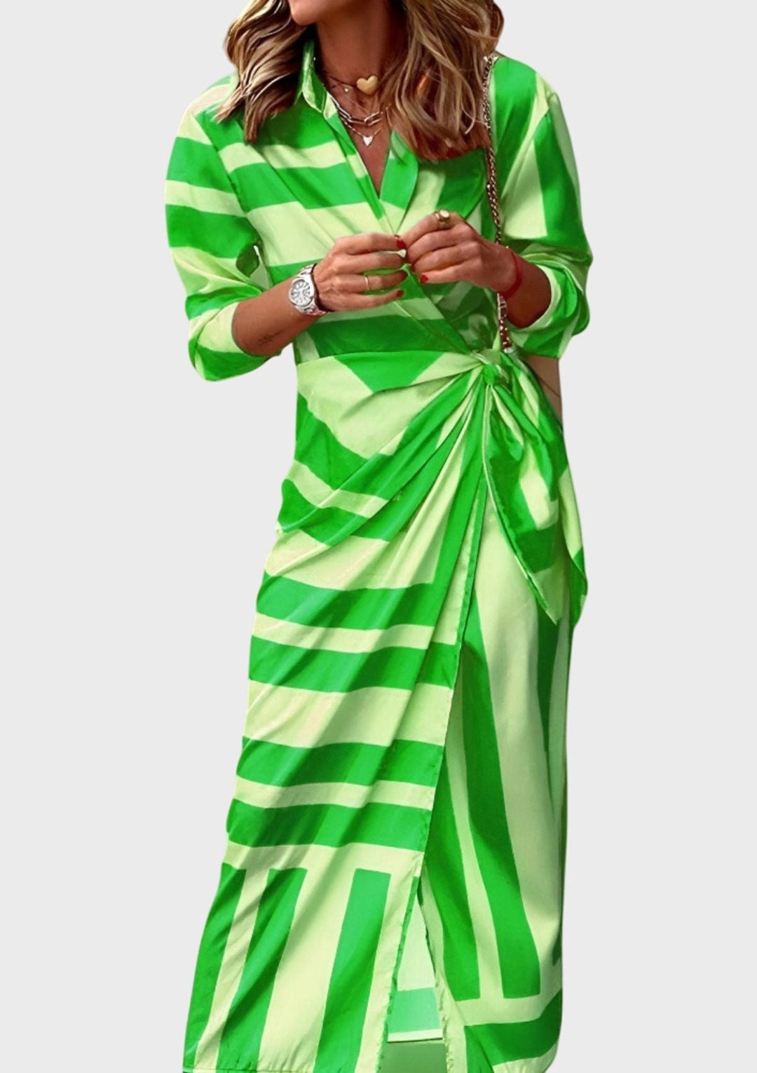 Everly | Women's Elegant Wrap Dress With Print - image 9