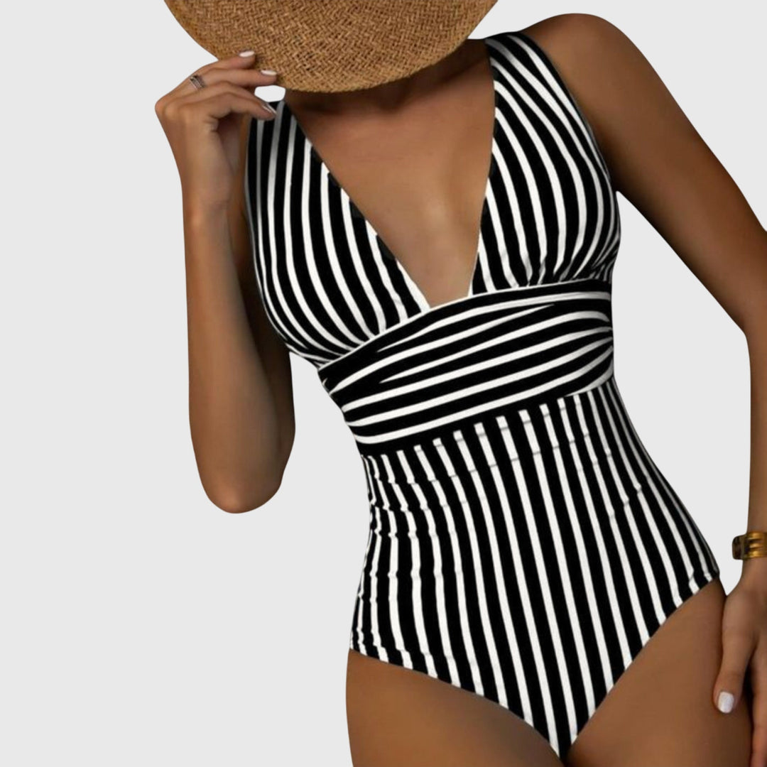 Nora | Striped One-Piece Swimsuit
