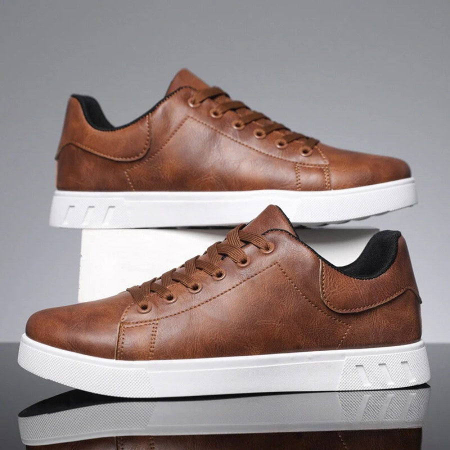Finn | Men's Leather Trainers, Smart Casual Shoes | The Shrader Sisters