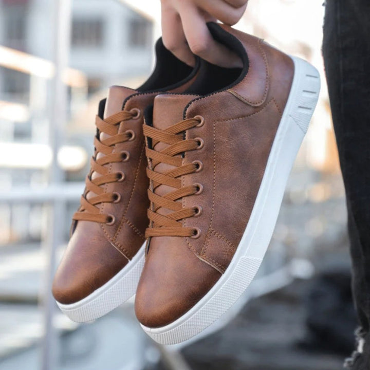 Finn | Men's Leather Trainers, Smart Casual Shoes | The Shrader Sisters