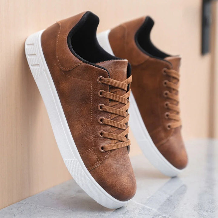 Finn | Men's Leather Trainers, Smart Casual Shoes | The Shrader Sisters