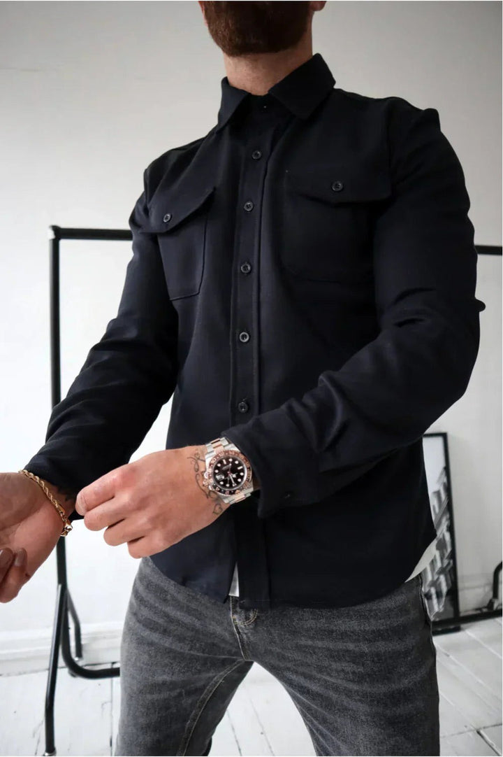 Flynn | Men's Casual Overshirt, Relaxed Layering Shirt | The Shrader Sisters