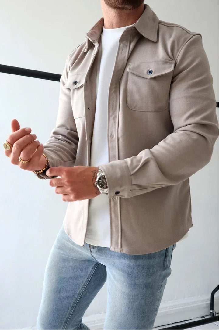 Flynn | Men's Casual Overshirt, Relaxed Layering Shirt | The Shrader Sisters