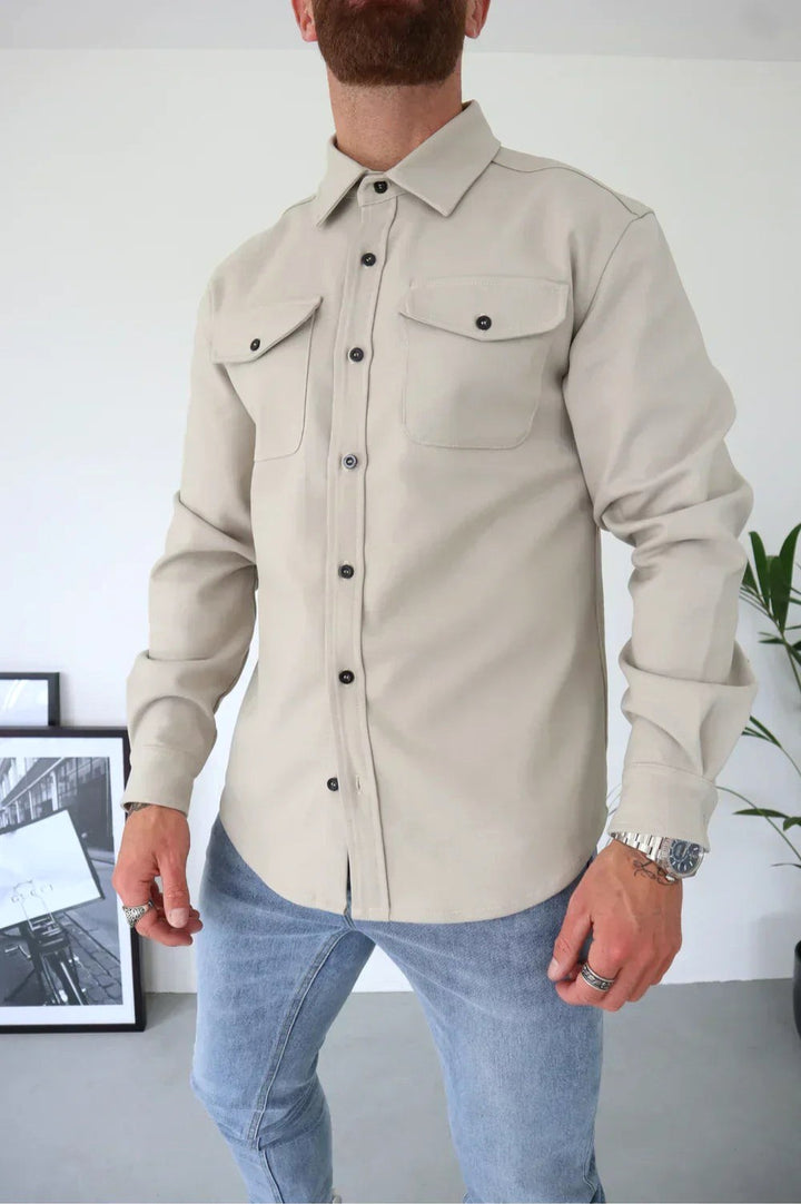Flynn | Men's Casual Overshirt, Relaxed Layering Shirt | The Shrader Sisters