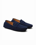 Flynn | Men's Suede-Effect Loafers, Slip-On Comfort Loafers | The Shrader Sisters