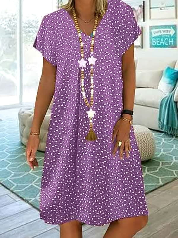 Georgia | Women's Lightweight Summer Dress, Polka Dot Midi Dress | The Shrader Sisters