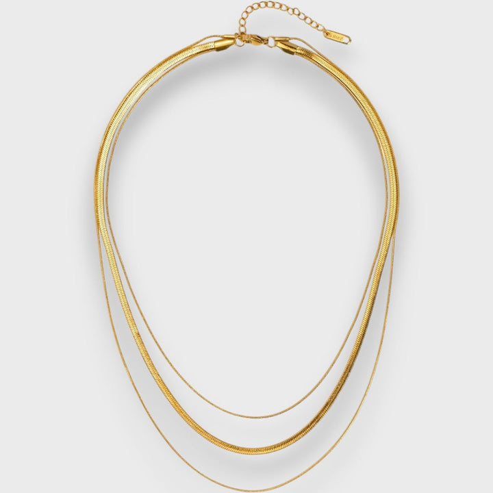 Solenne – Gold-Plated Layered Necklace