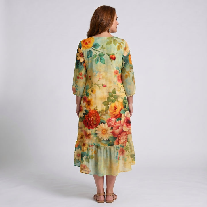 Hadley | Women's Boho Floral Midi Dress - image 4