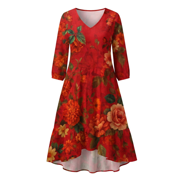 Hadley | Women's Boho Floral Midi Dress - image 8