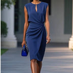 Hailey | Women's Elegant Midi Dress, Flowy Summer Occasionwear for Holidays and Special Events, Flowy Summer Occasionwear for Holidays and Special Events - image 2