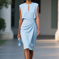 Hailey | Women's Elegant Midi Dress, Flowy Summer Occasionwear for Holidays and Special Events, Flowy Summer Occasionwear for Holidays and Special Events - image 3