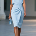 Hailey | Women's Elegant Midi Dress, Flowy Summer Occasionwear for Holidays and Special Events, Flowy Summer Occasionwear for Holidays and Special Events - image 5