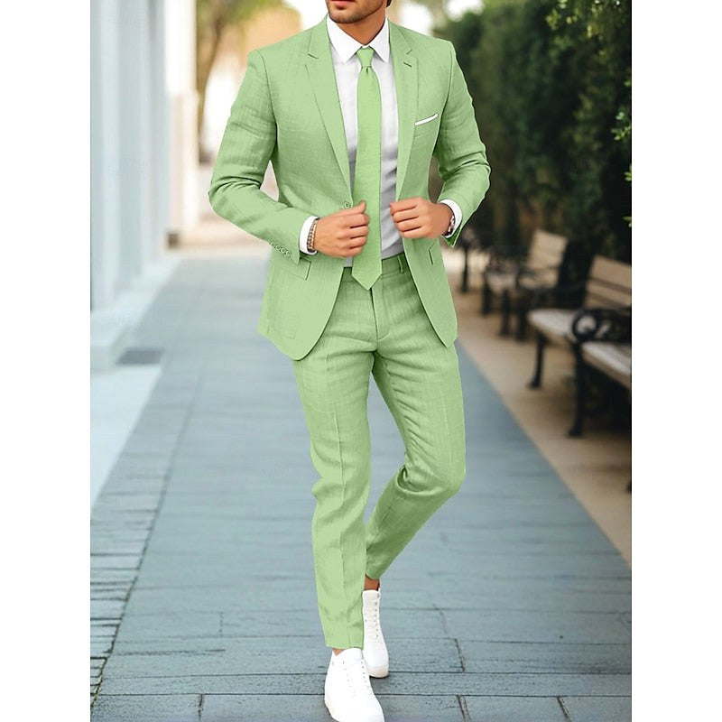Hamish | Men's Casual Two-Piece Suit, Modern Tailored Suit | The Shrader Sisters | Green