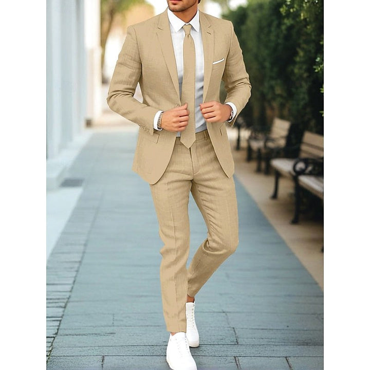 Hamish | Men's Casual Two-Piece Suit, Modern Tailored Suit | The Shrader Sisters | Olive Green