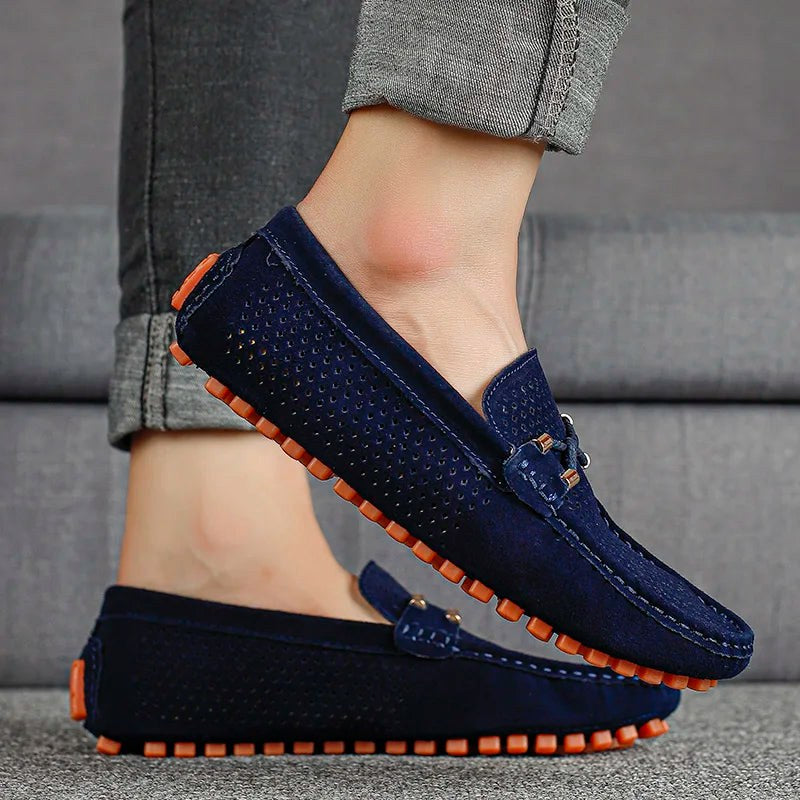 Hamish | Men's Slip-On Loafers, Casual Everyday Loafers | The Shrader Sisters | Grey