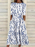 Harper | Women's Coastal Floral Midi Dress, Lightweight Summer Dress for Holidays and Resort Wear, Lightweight Summer Dress for Holidays and Resort Wear - image 2