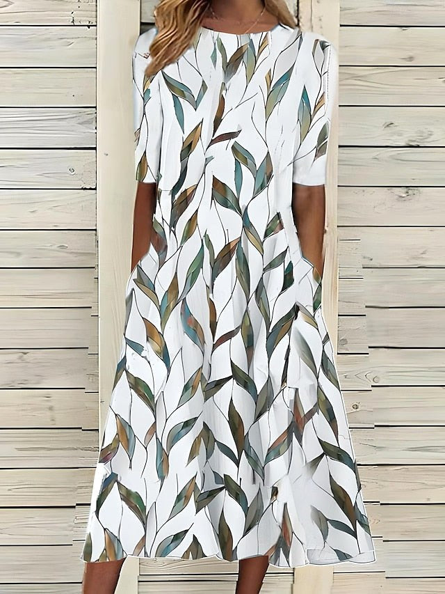 Harper | Women's Coastal Floral Midi Dress, Lightweight Summer Dress for Holidays and Resort Wear, Lightweight Summer Dress for Holidays and Resort Wear - image 3