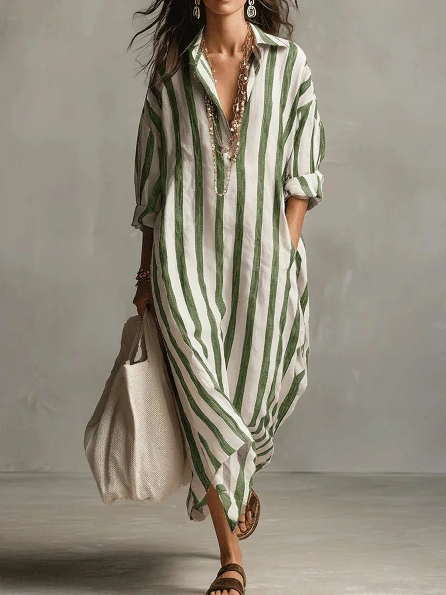 Harper | Women's Linen Long Shirt Dress - image 5