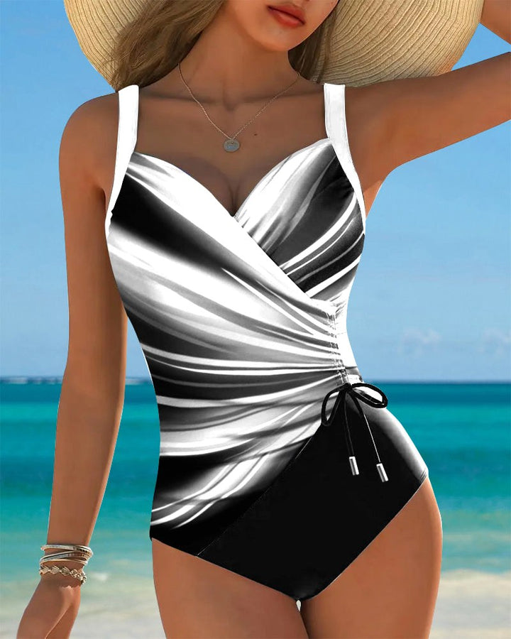 Harper | Women's One-Piece Swimsuit with Lace-Up Details - image 3