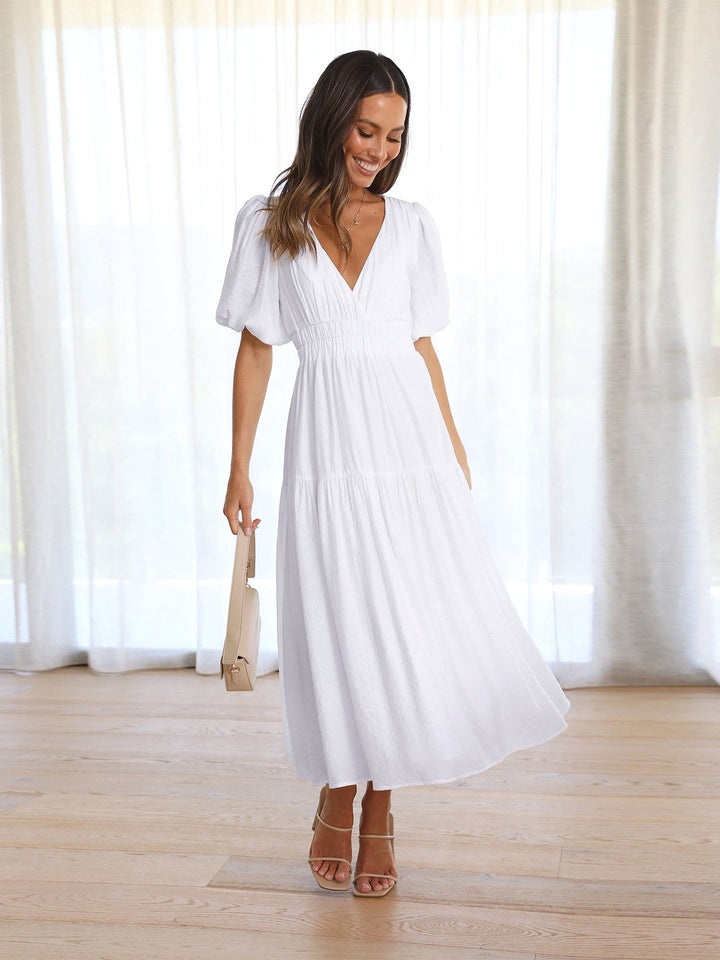 Harper | Women's Puff Sleeve Midi Dress - image 12