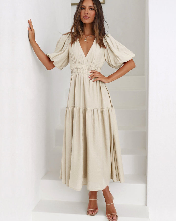 Harper | Women's Puff Sleeve Midi Dress - image 7
