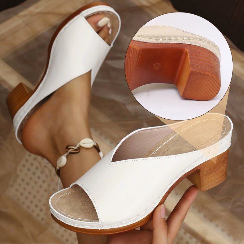 Harriet | Women's Orthopaedic Block Heel Sandals, Supportive Arch Sandals | The Shrader Sisters