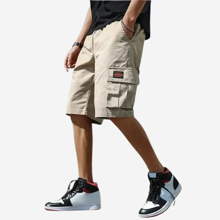 Harvey | Men's Cargo Shorts, Loose-Fit Shorts with Storage Pockets | The Shrader Sisters | Grey