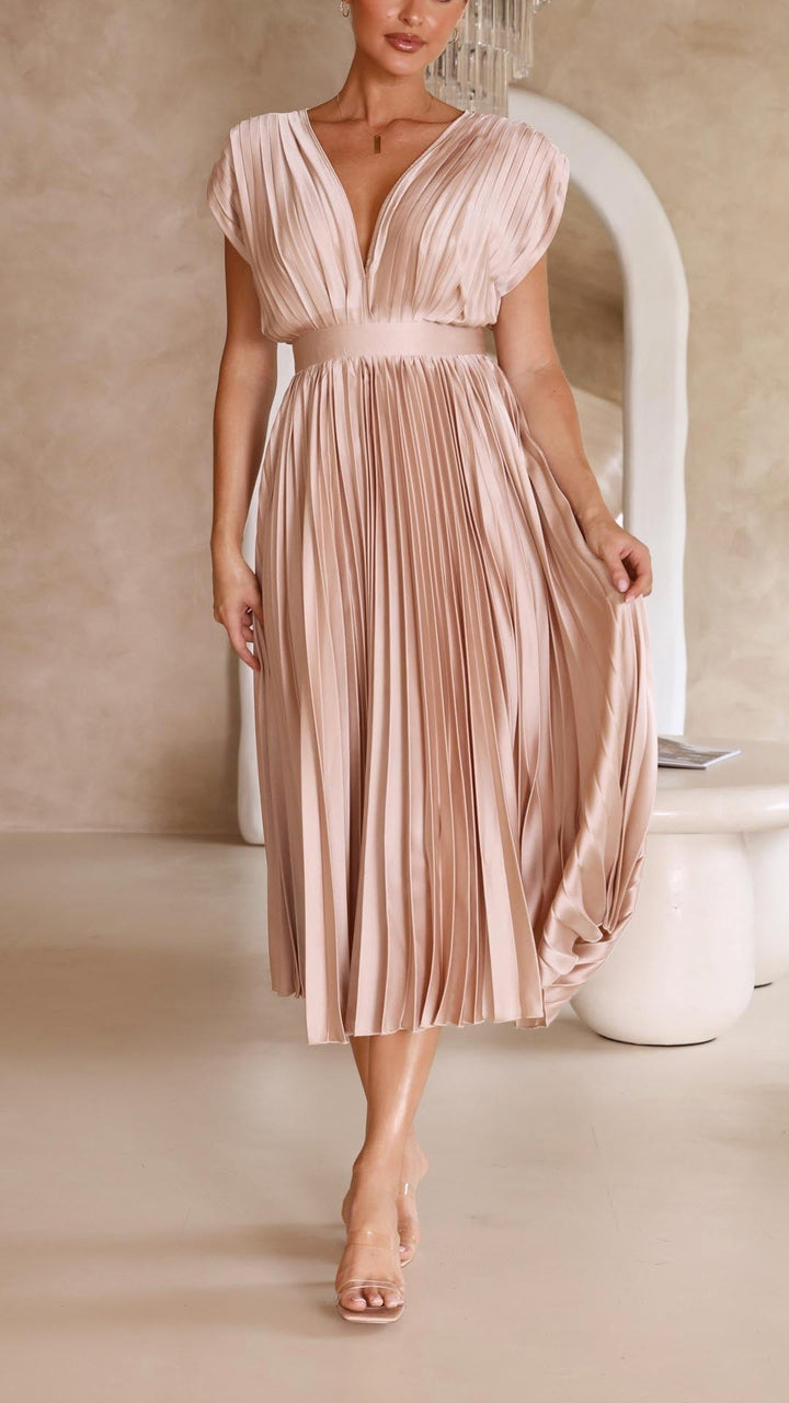 Heather | Women's Pleated Maxi Dress - image 6