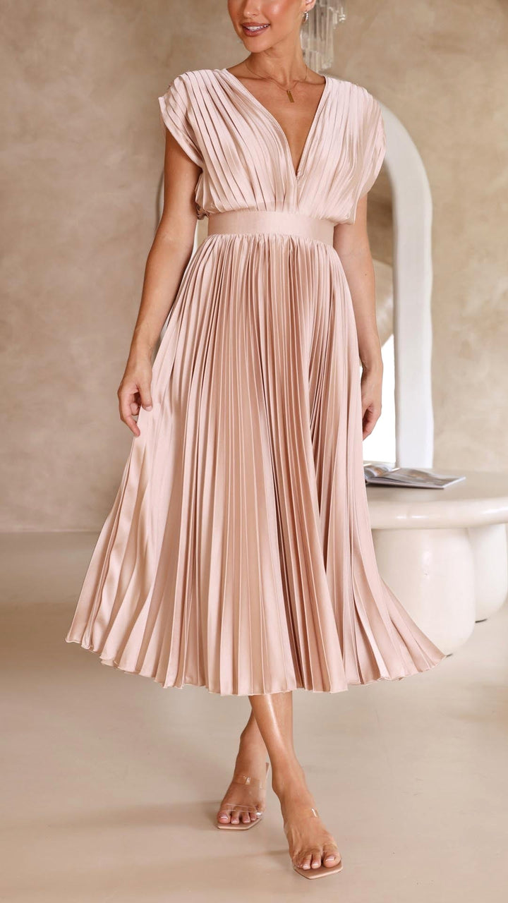 Heather | Women's Pleated Maxi Dress - image 7