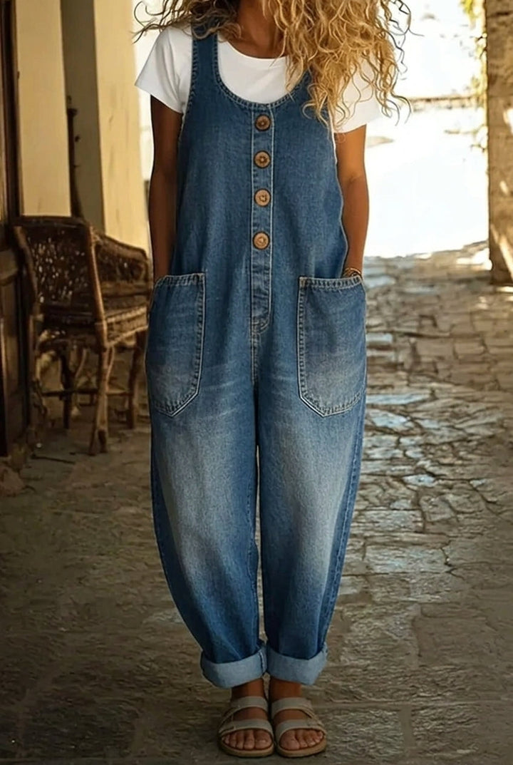 Lenna – Vintage Cotton Denim Overalls