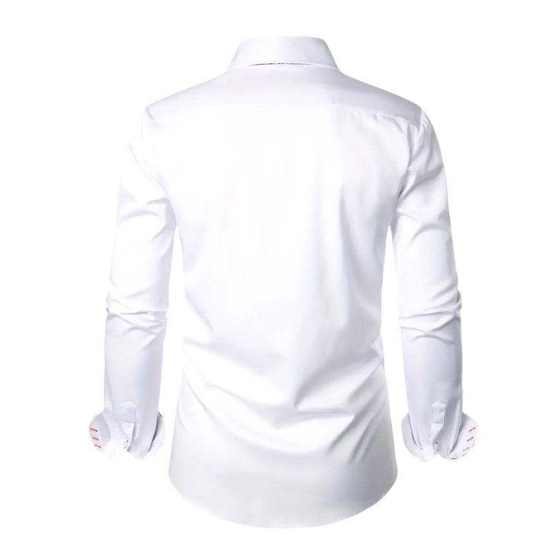 Hudson | Men's Paisley Accent Shirt, Smart Casual Shirt | The Shrader Sisters