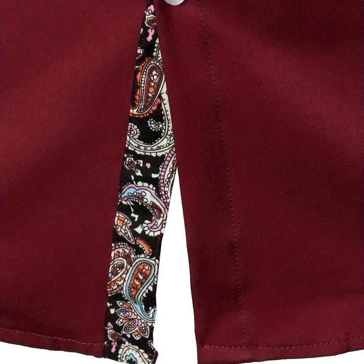 Hudson | Men's Paisley Accent Shirt, Smart Casual Shirt | The Shrader Sisters