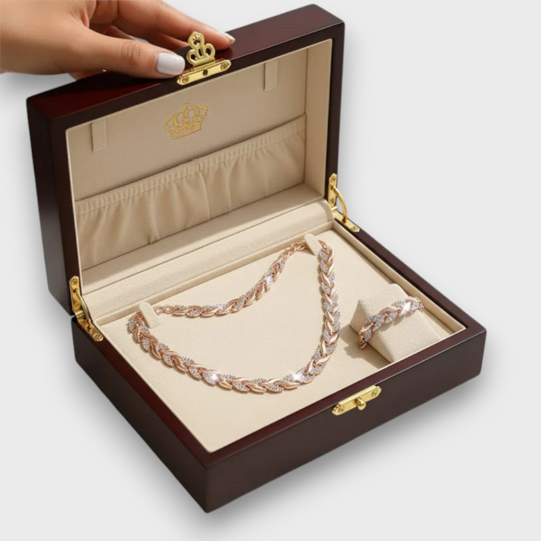 Naria – Elegance Rhinestone Fishtail Jewelry Set