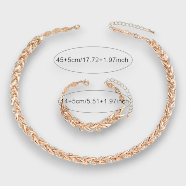 Naria – Elegance Rhinestone Fishtail Jewelry Set