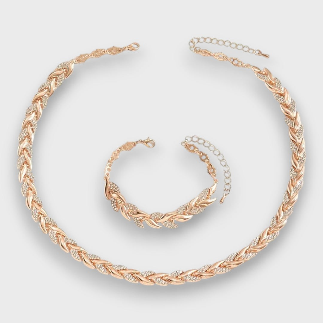 Naria – Elegance Rhinestone Fishtail Jewelry Set
