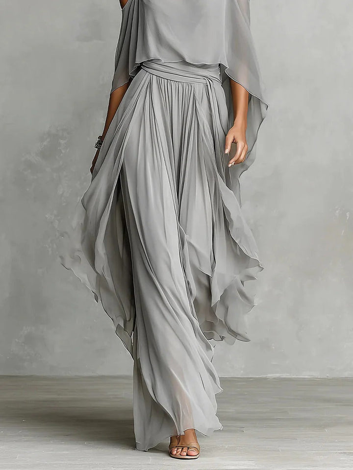 Isabelle | Fluid Gray Two-Piece Set