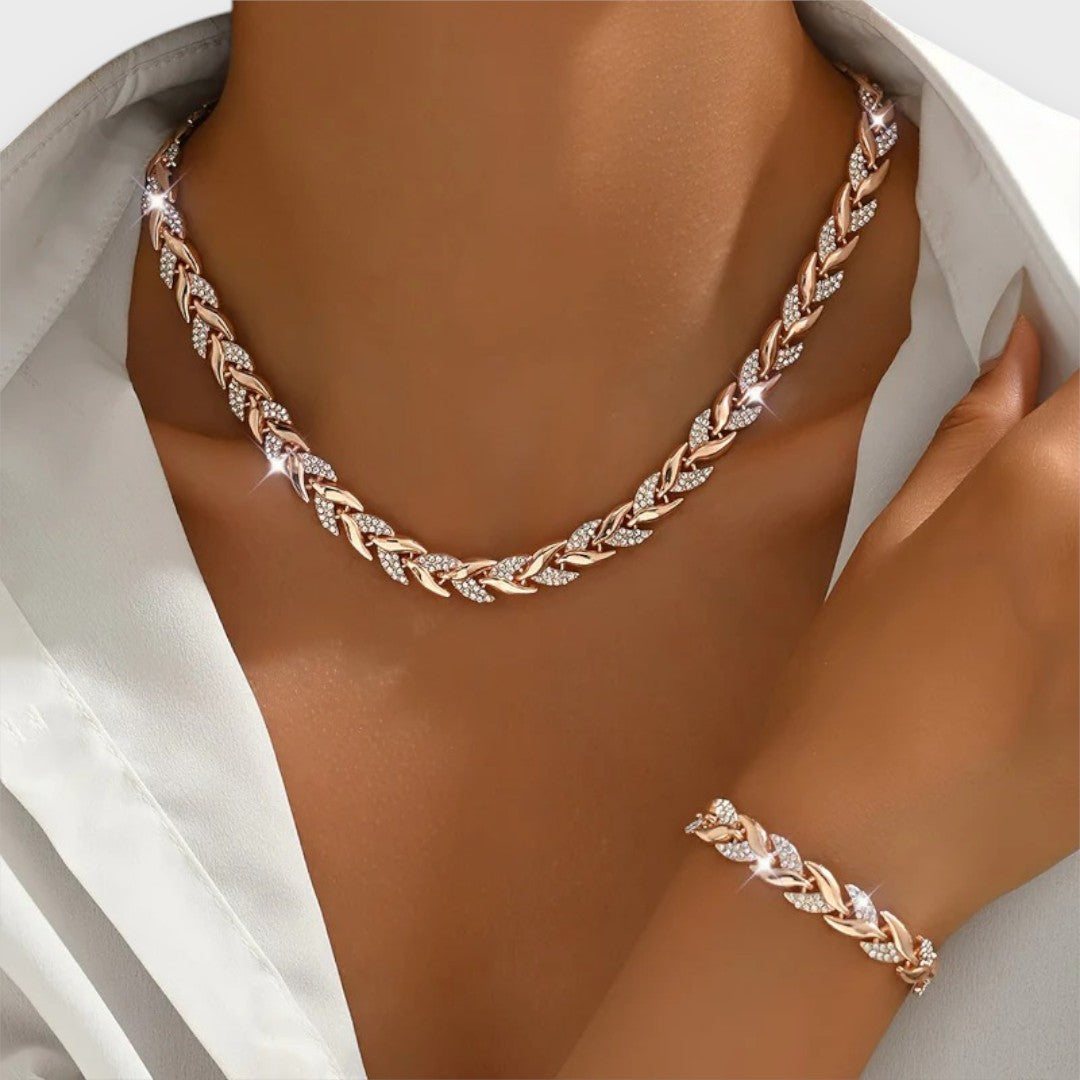 Naria – Elegance Rhinestone Fishtail Jewelry Set