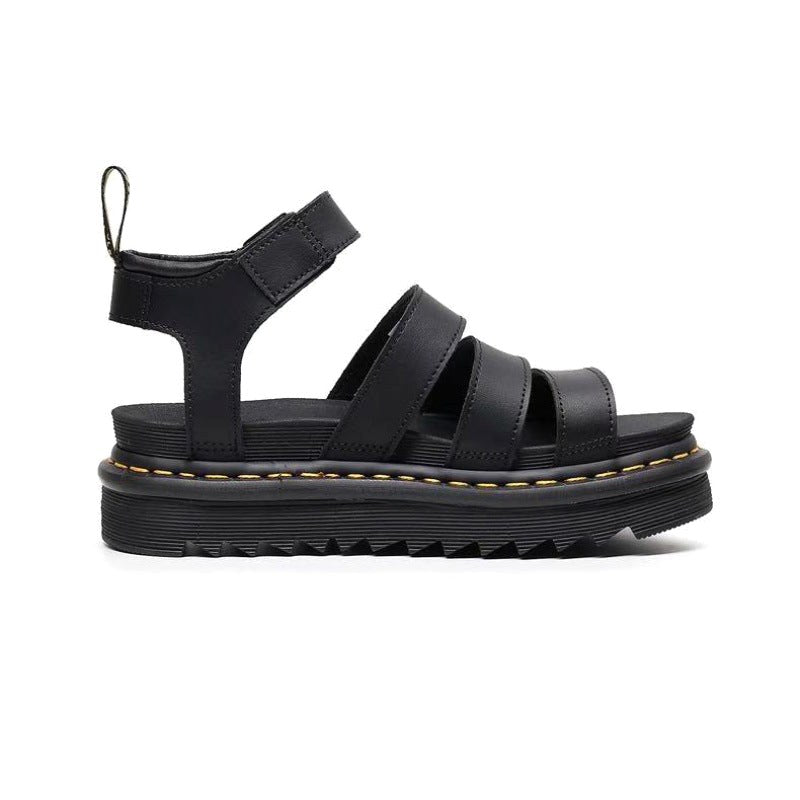 Indiana | Women's Platform Strappy Sandals, Buckle Closure Summer Sandals | The Shrader Sisters