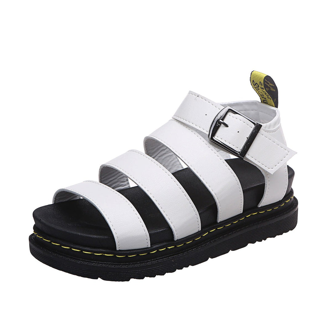 Indiana | Women's Platform Strappy Sandals, Buckle Closure Summer Sandals | The Shrader Sisters