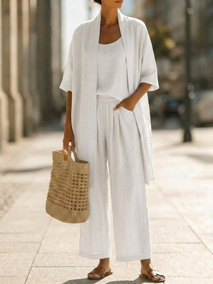 Isabella | Women's Linen-Cotton Three-Piece Set - image 1