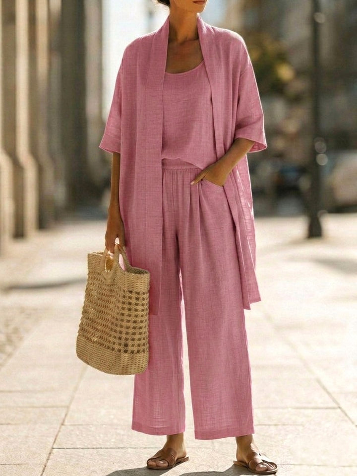 Isabella | Women's Linen-Cotton Three-Piece Set - image 6