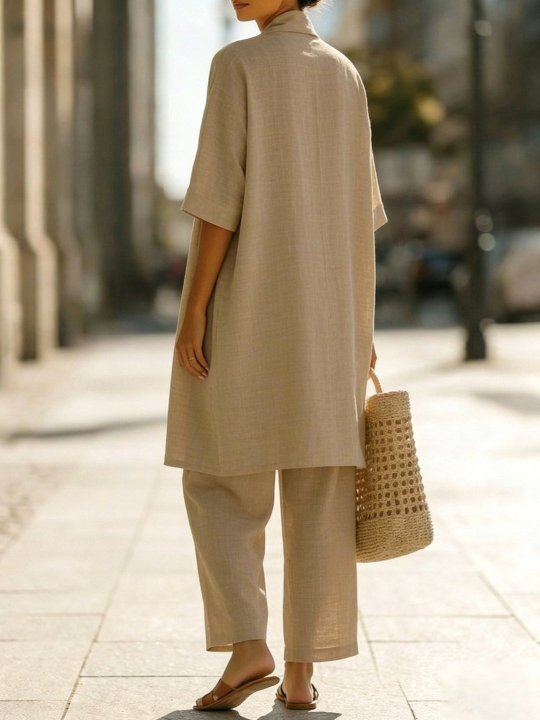 Isabella | Women's Linen-Cotton Three-Piece Set - image 9