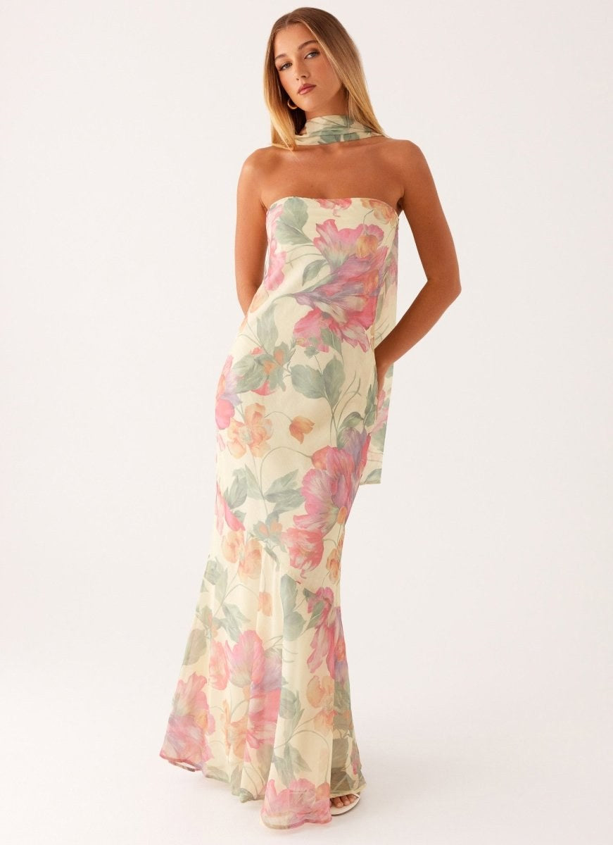 Isadora | Women's Floral Print Maxi Dress - image 1