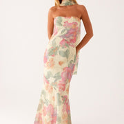 Isadora | Women's Floral Print Maxi Dress