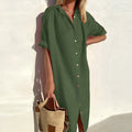 Jasmine | Women's Cotton Shirt Dress, Lightweight Summer Dress | The Shrader Sisters